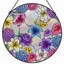 Panneau de vitrail à motif floral H 12 po-632175356