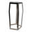 Side Table with Glass Top and Metal Frame - Modern Accent for Living Room or Small Spaces - Narrow End Table for Home Decor-1712985090-1712985088