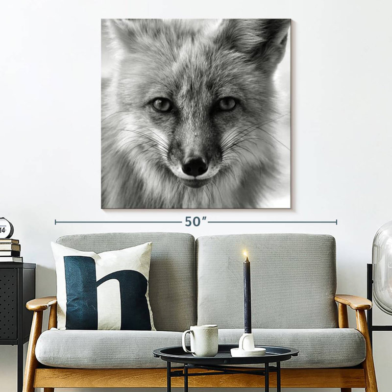 Crowle Fox Portrait, 33" H x 33" W