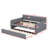 Full-Sized Upholstered Daybed With An Integrated Trundle-1998382366