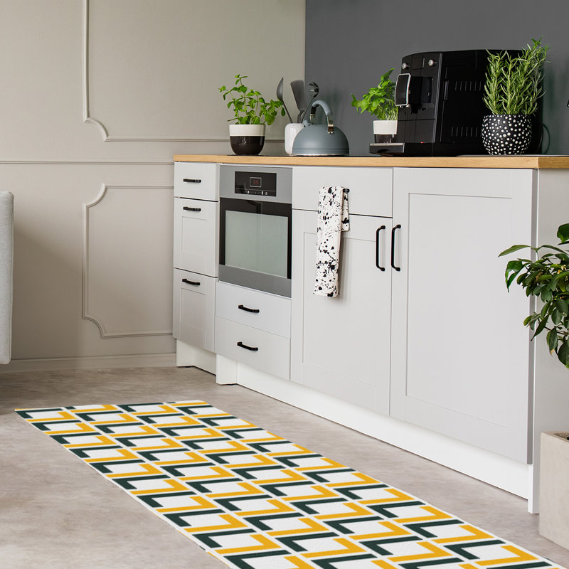 Tapis de couloir blanc