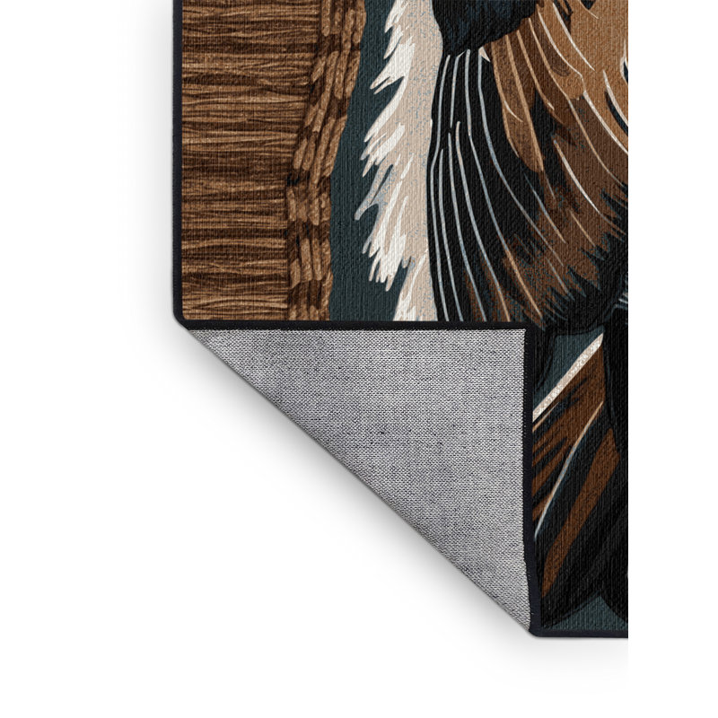 Tapis lavable africain, Carré 4 pi