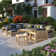 Sehrish Acacia 11 - Person Modular Patio Conversation Sets with Cushions