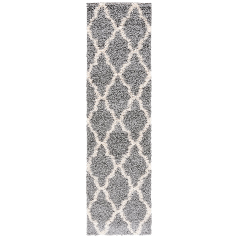 Alonnah Shag Performance Geometric Rug, Runner 2'3" x 6'