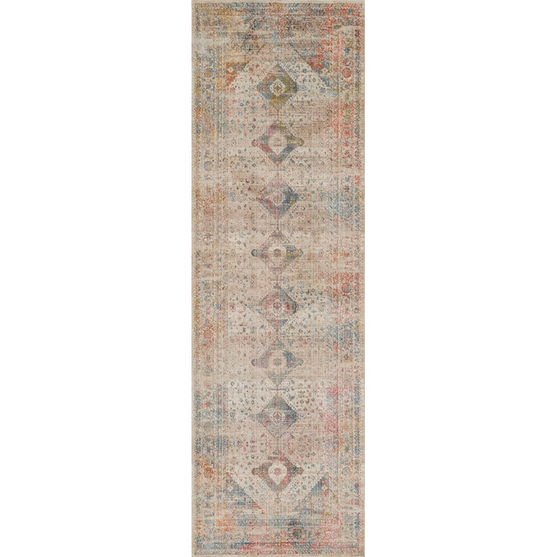 Ethel Multi Color Rug, Runner 2'6" x 8'