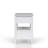 Open Nightstand White Finish With 2 Drawers
