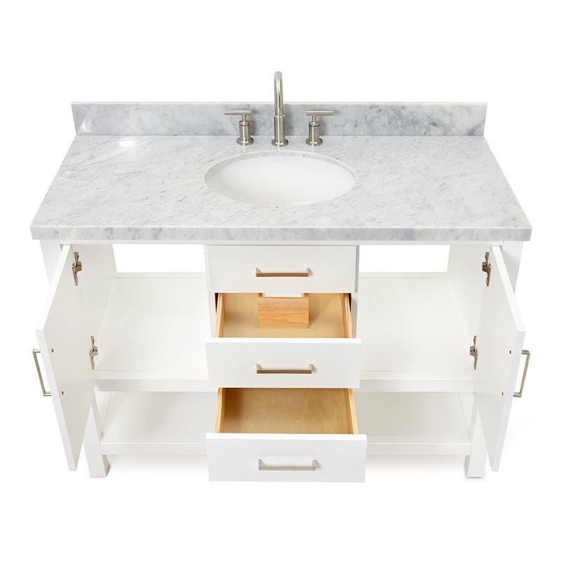 Bayhill 49'' W Single Vanity, White