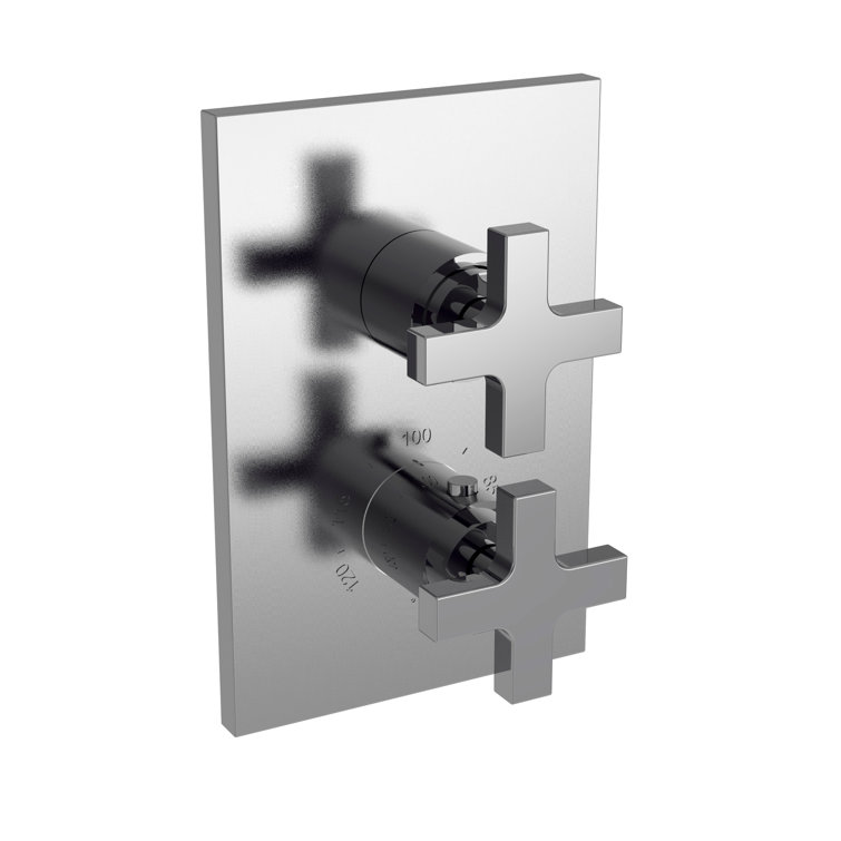 Secant 1/2" Square Thermostatic Trim Plate With Handle