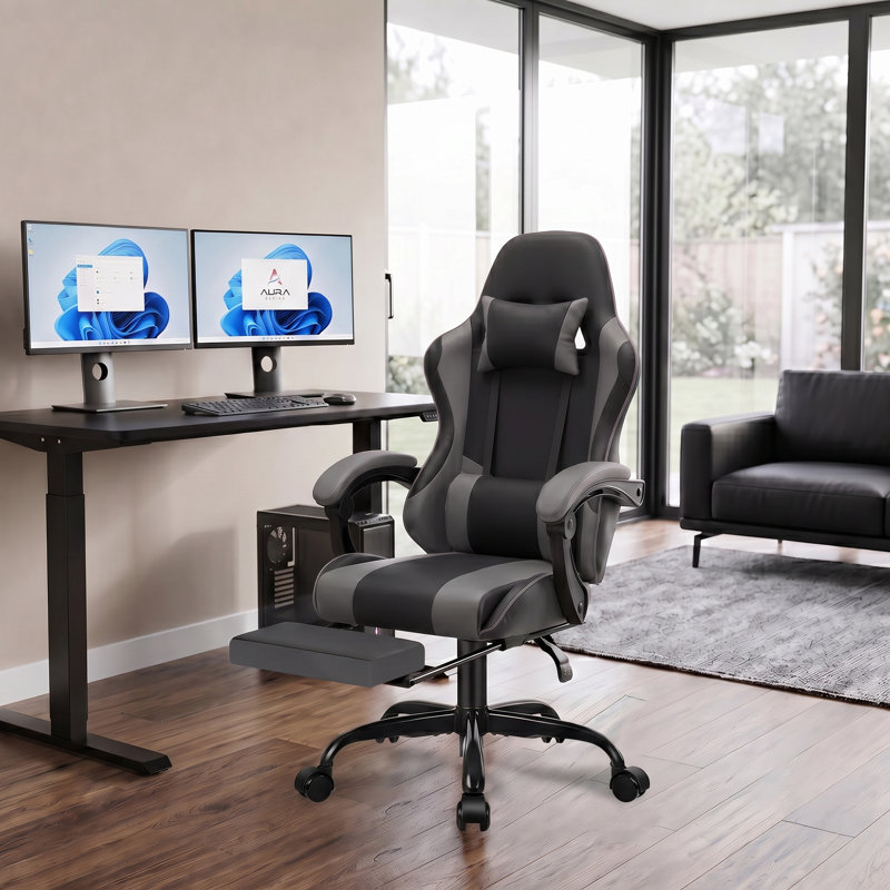 Trinx PC & Racing Game Chair, Gris