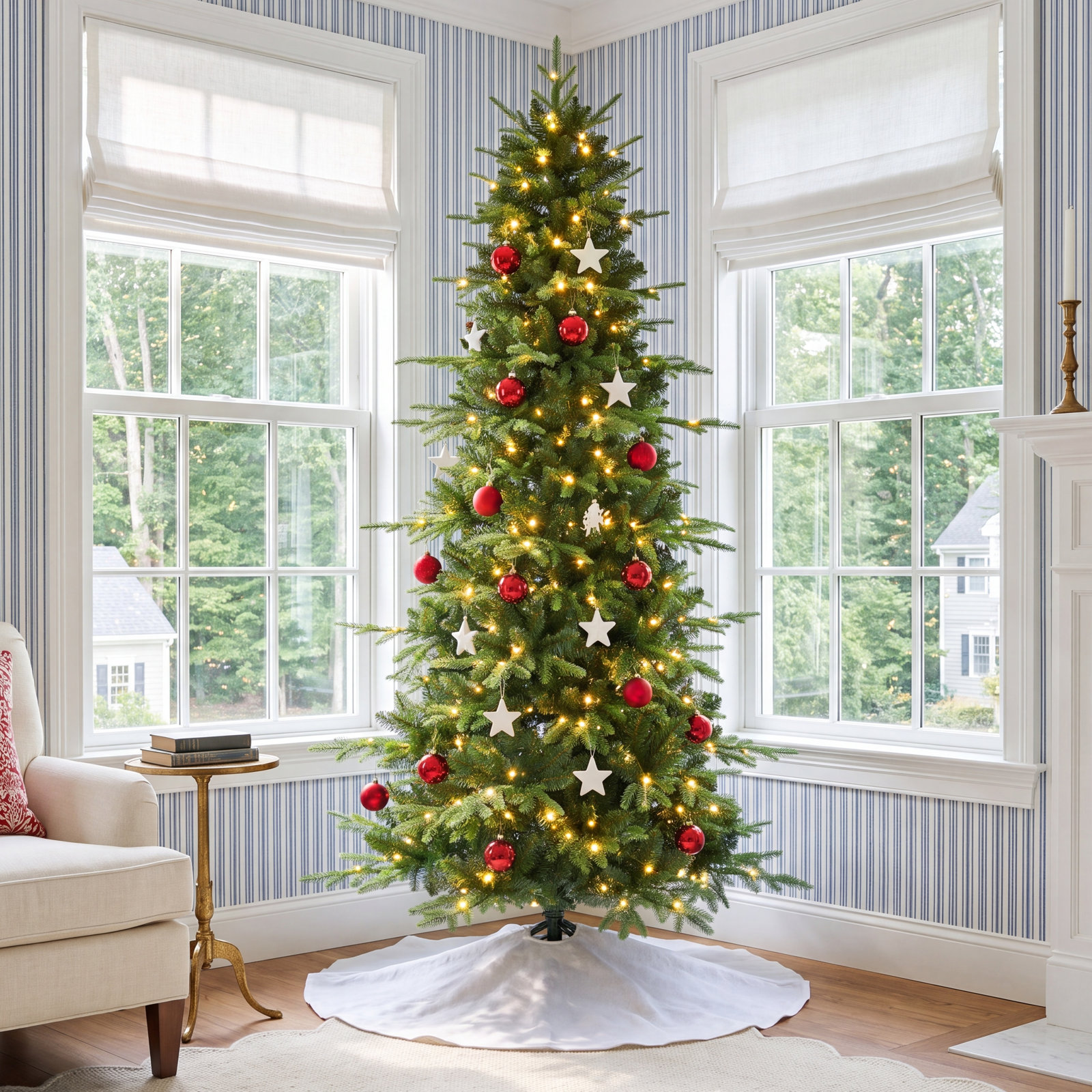 Pre-Lit Spruce Christmas Tree, 12' H