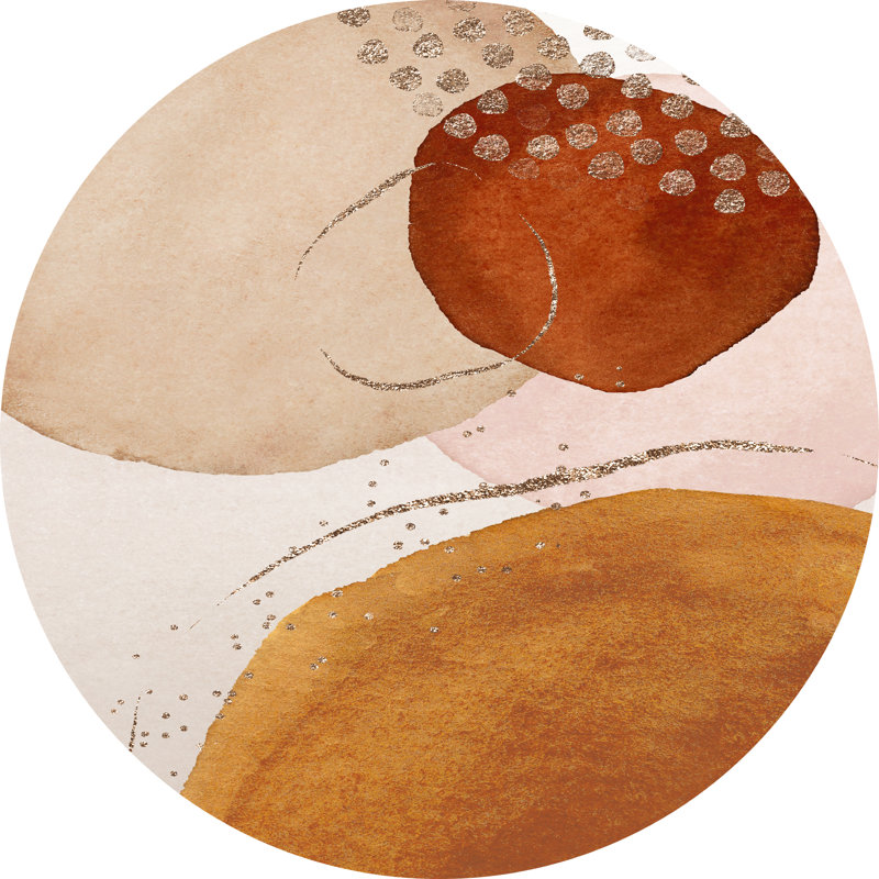 Demarques Vinyl Machine Printed Area Rug, Round 150cm