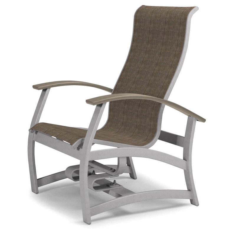 Askar Swivel Powder Coated Aluminum Outdoor Lounge Chair, Forest Forest Green 22D Sunbrella®, Desert P60, Textured Kona