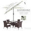Parasol de marché d'extérieur 9 pieds 3 niveaux avec manivelle, inclinaison à bouton-poussoir 9 pi-1195695015