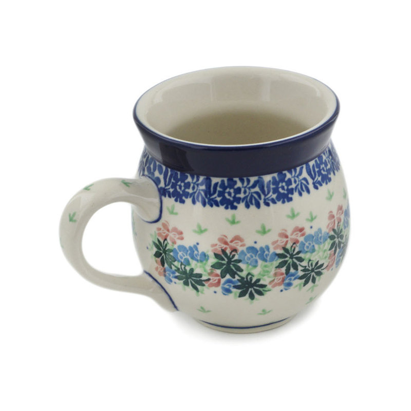 Tasse à bulles en grès poli 12 oz - French Longhorn Wildflower