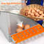 Orange 8 Metal Nest Box For Ducks Wall Mount Vented Galvanized Steel Showcasing Easy Egg Collection And Coconut Pad With Natural Fiber