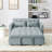 54.33 Inch Versatile Foldable Sofa Bed In 3 Lengths