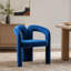 Ensemble de 2 fauteuils d'appoint / de salle à manger / de barils en tissu de velours de conception contemporaine-2055582952