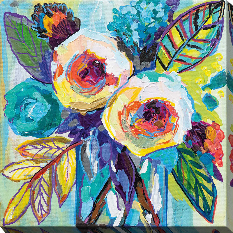 Bahamas Morning - Peinture, H 24 po x l 24 po x P 1,5 po, Toile tendue