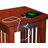 Jarrah Solid Wood End Table and Built-In Outlets-413790813-413790814