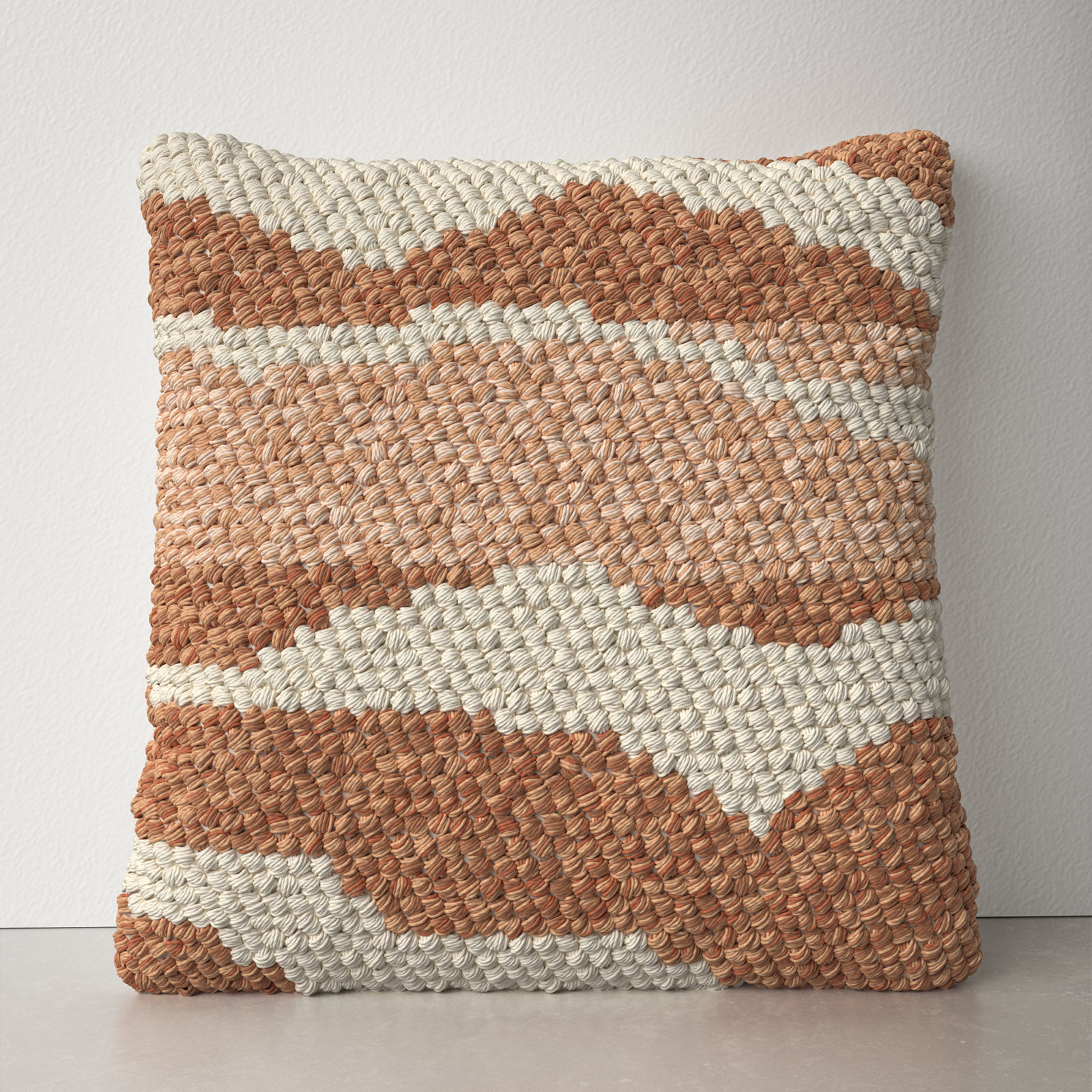 Erica Textured Indoor/Outdoor Throw Pillow