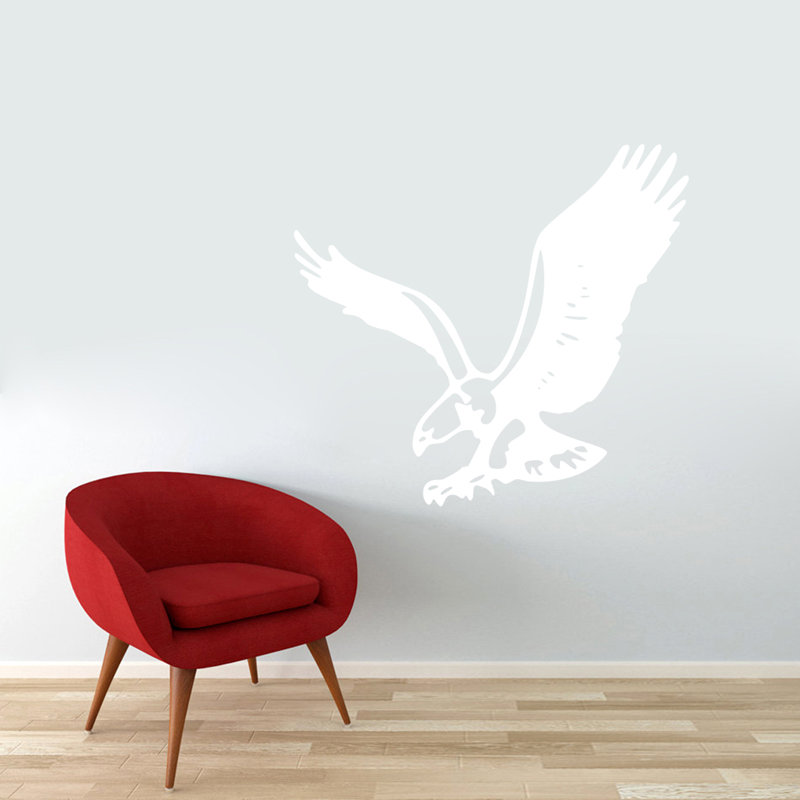 Décalcomanie murale eagle pavillon, Blanc