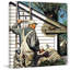 House Painter And Bird's Nest by Stevan Dohanos - Wrapped Canvas Print-1320871458