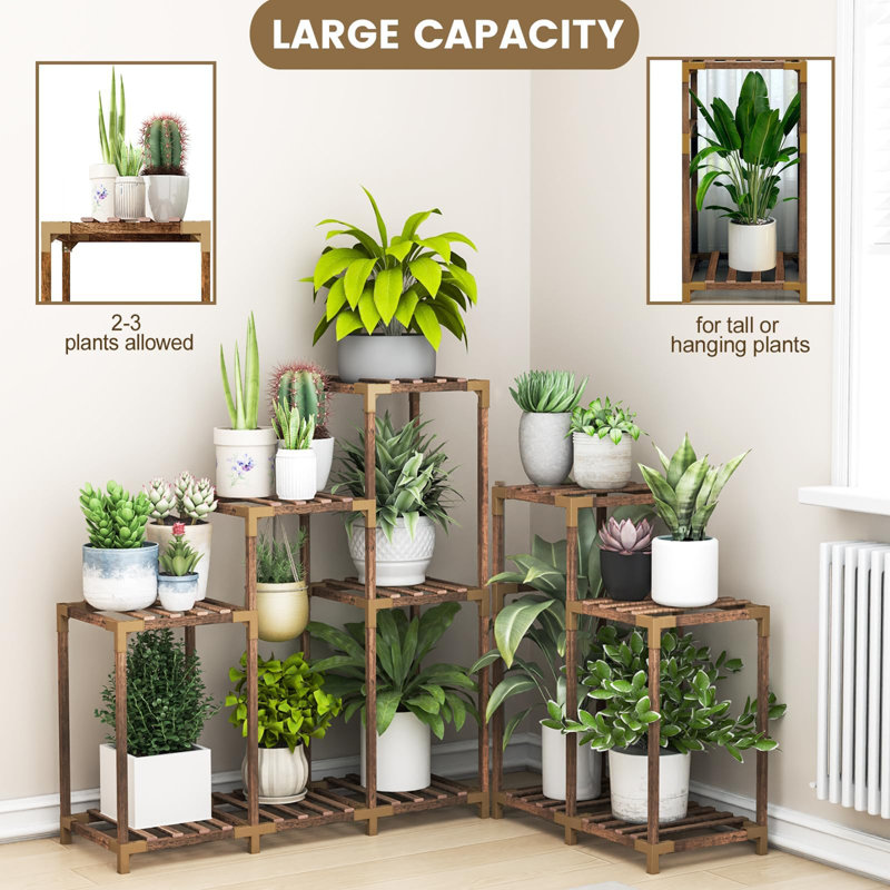 Support d'angle pour plantes d'intérieur