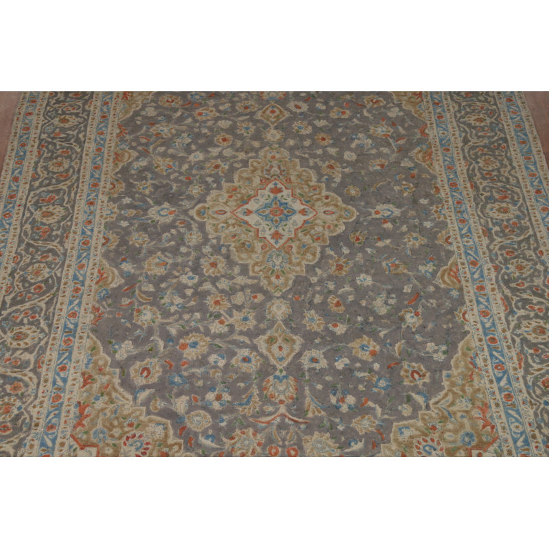 Tapis traditionnel gris traditionnel 8 x 11
