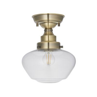 Chouinard Glass Semi Flush Mount