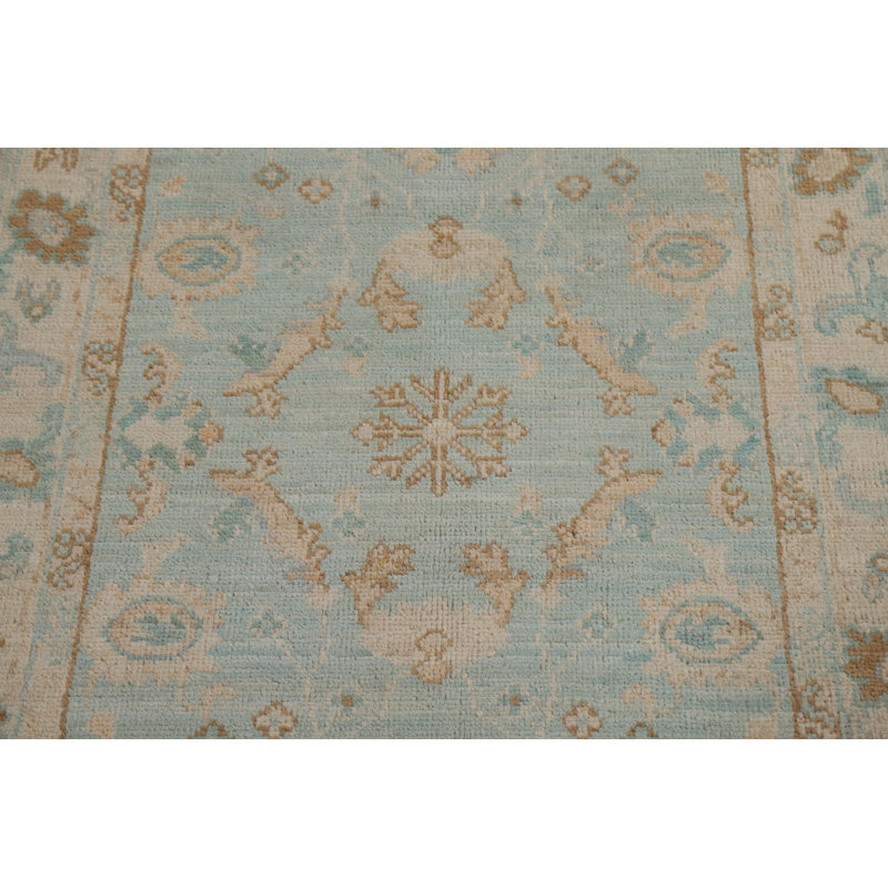 Muted Wool Oushak Oriental Area Rug 3x4