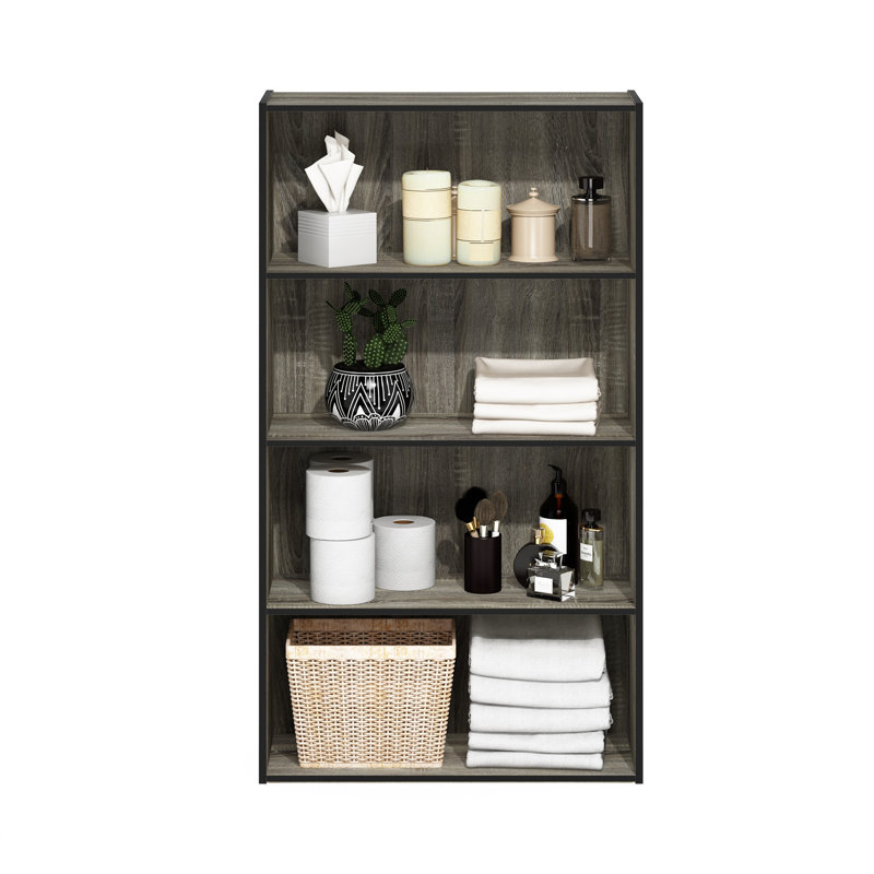 Bibliothèque standard Breylynn, Chêne français, (4 tablettes) H 41,7 po x l 23,6 po x P 9,4 po