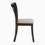 Chaises d'appoint rembourrées en tissu Modern, chaises en bois à dossier en X, ensemble de 2