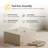 Harto Solid Wood Base Dining Table