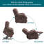 Turenne 96cm Wide Velvet Lift Assist Standard Recliner with Massager-1870913761