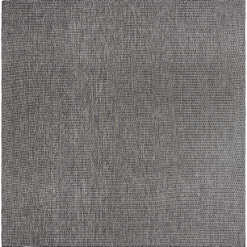 Tapis intérieur / extérieur Avaughn, Carré 13 pi, Noir