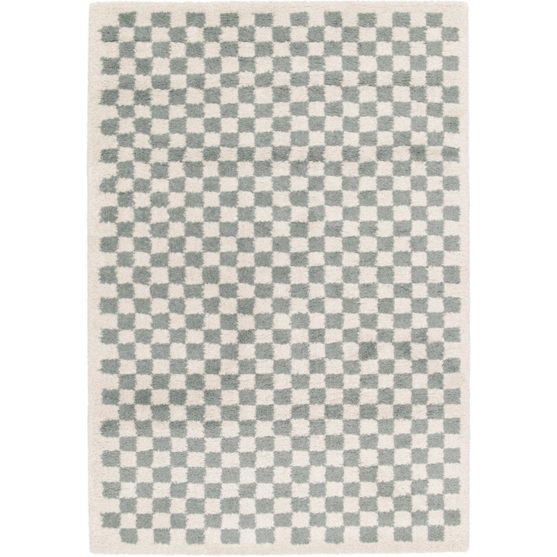 Rhylynn Geometric Shapes Shag Area Rug, Rectangle 200 x 290cm