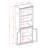 Asmitha 73.25"H Solid Wood Bookcase with Cabinet-1910130883