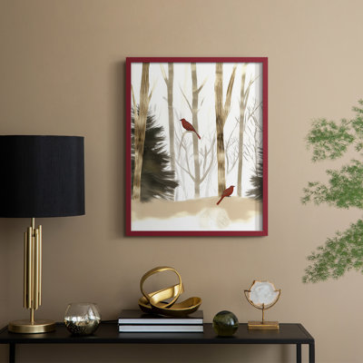 «Christmas Holiday Art CCL XXXVI», reproduction d'art encadrée - bois massif