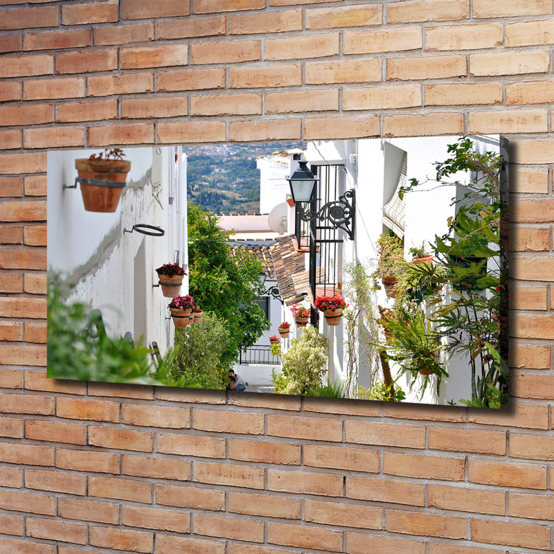 A Charming Street - Wrapped Canvas Print