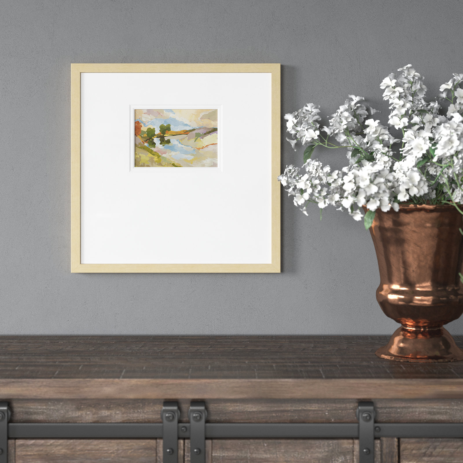 Uplands I, 17" H x 17" W x 1.25" D