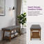 Banc en bois classique avec rangement pour chaussures-132101999