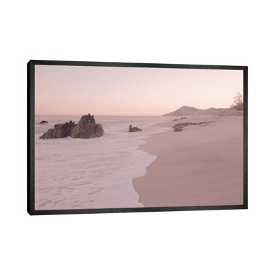 Rosegold Beach Morning 1 Piece Wall Art on Canvas