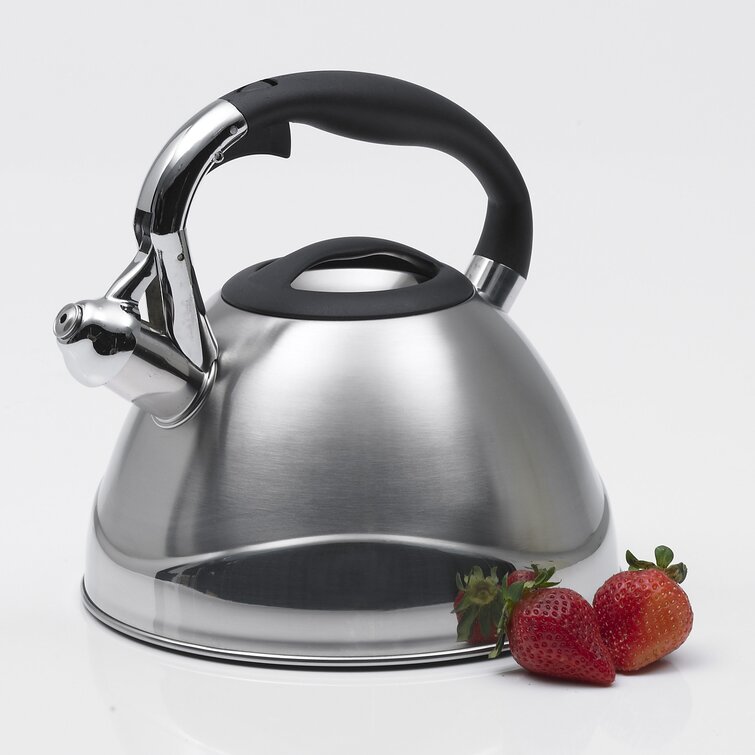 Supreme Housewares Stainless Steel Strawberry Whistling Tea Kettle