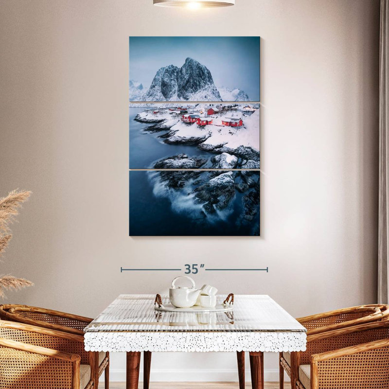Alvord Fishermen Huts In Hamnoy, 57" H x 36" W