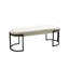 Stylish Velvet Bench for Bedroom Furniture, Modern Bench with Iron Metal Legs