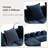 Chenille Boneless L-shaped Sectional Sofa With Curved Armrests And 4 Pillows, , Space-saving Compressed Design, Left-facing-1790057362