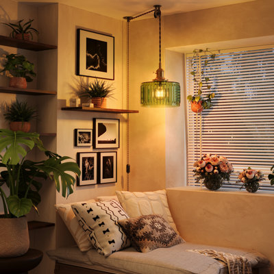 1-light Plug-in Single Pendant