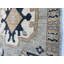 Oriental Area Rug in Ivory/Navy/Orange