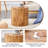Modern Cylindrical Drum Accent Table Versatile Side Table with Anti-Slip Fee-1040854464-1053973989