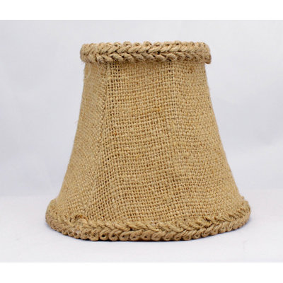 Abat-jour en toile de jute H 4,5 po (attache) brun
